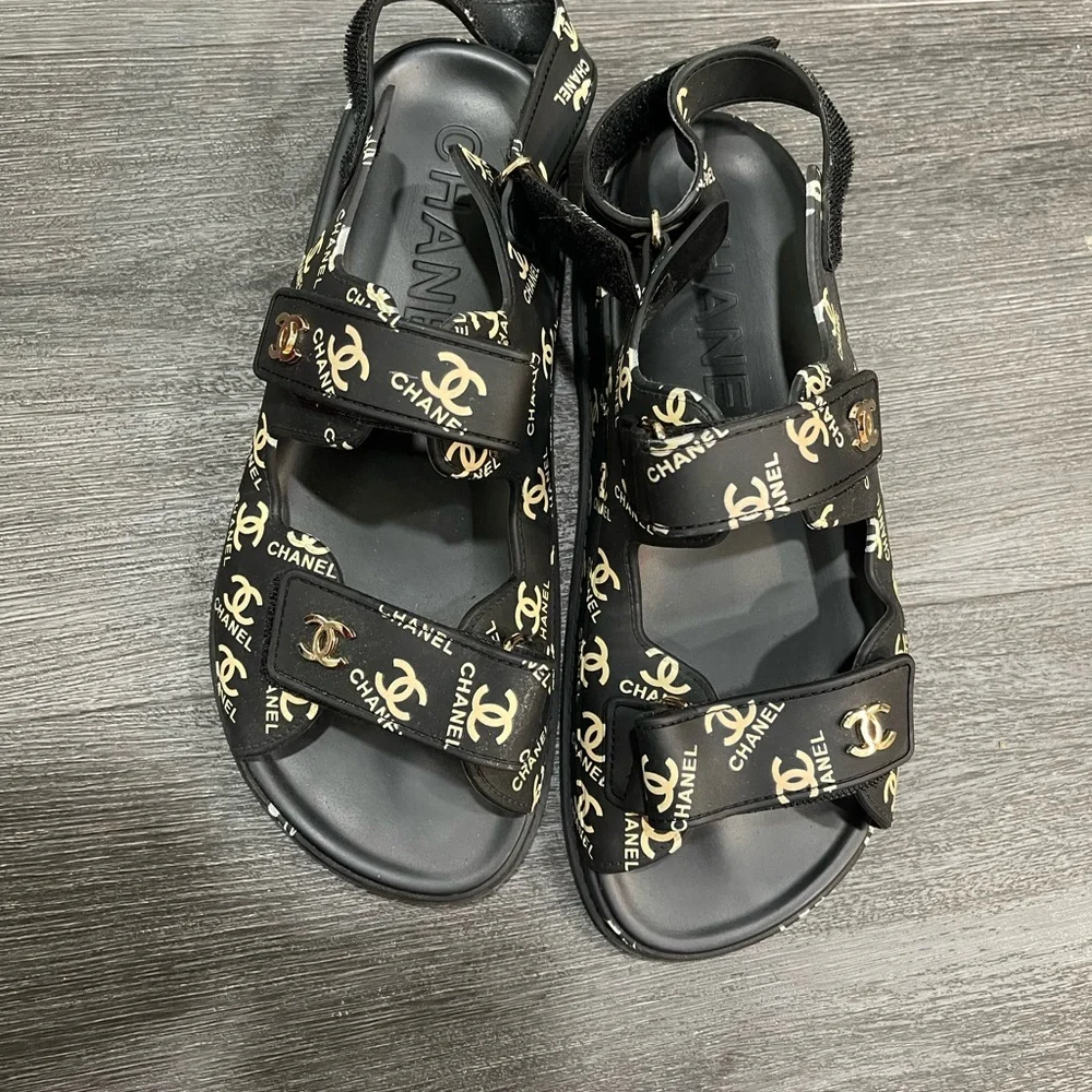 Dad Sandals with Gold Accents - Picture 7 of 12